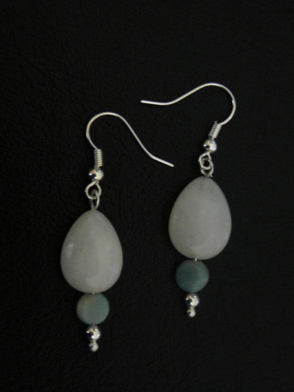 White jade and amazonite